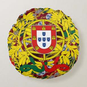 Almofada Redonda Travesseiro decorativo design Português