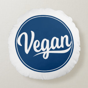 Almofada Redonda Travesseiro decorativo do Círculo Vegan