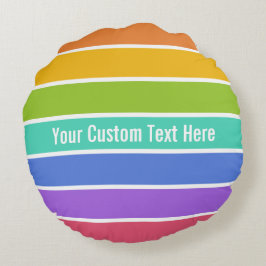 Almofada Redonda Travesseiro decorativo personalizado das cores do