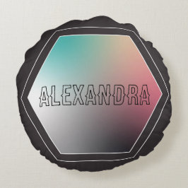 Almofada Redonda Travesseiro decorativo Personalizado de Gradação H