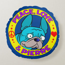 Almofada Redonda Travesseiro decorativo Pierre Logo