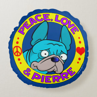 Almofada Redonda Travesseiro decorativo Pierre Logo