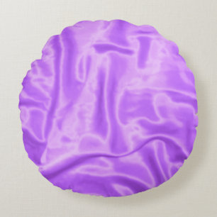 Almofada Redonda Travesseiro decorativo Rato de Satin Roxo