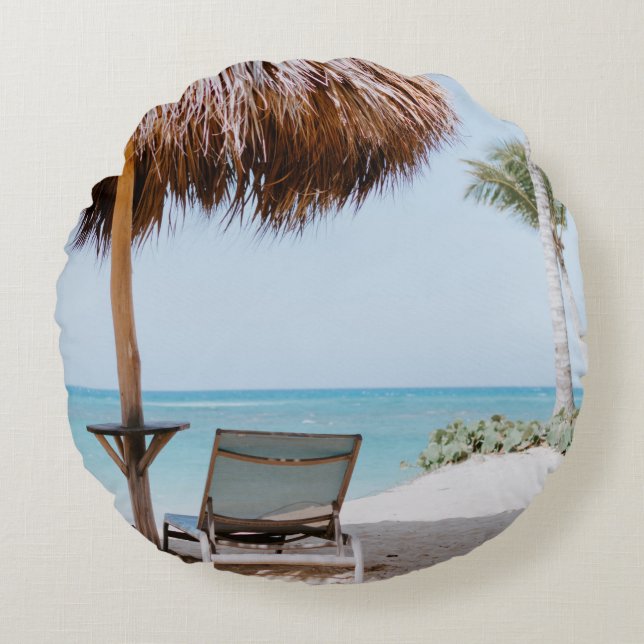 Almofada Redonda Travesseiro decorativo redondo (16") (Frente)