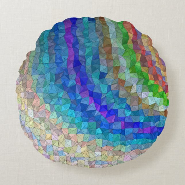 Almofada Redonda Travesseiro decorativo redondo (16") (Frente)