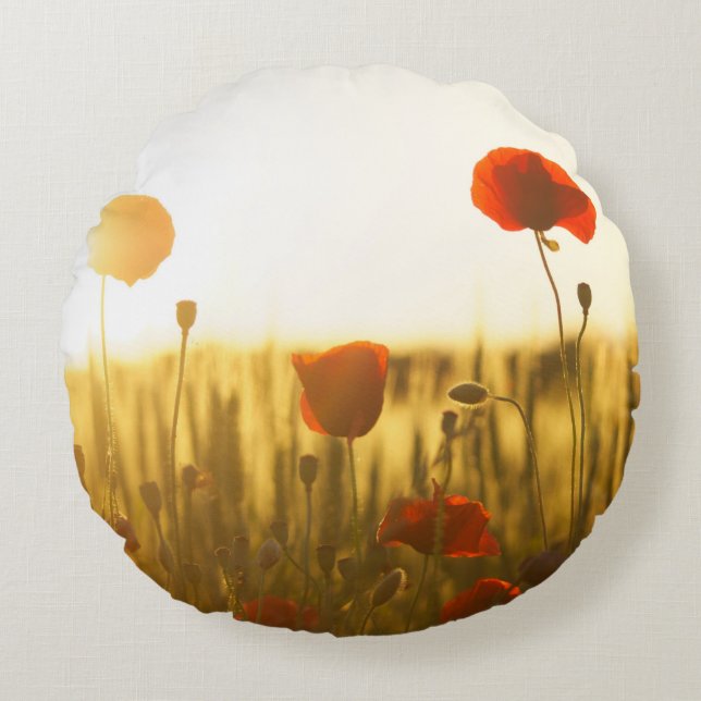 Almofada Redonda Travesseiro decorativo redondo (16") (Frente)