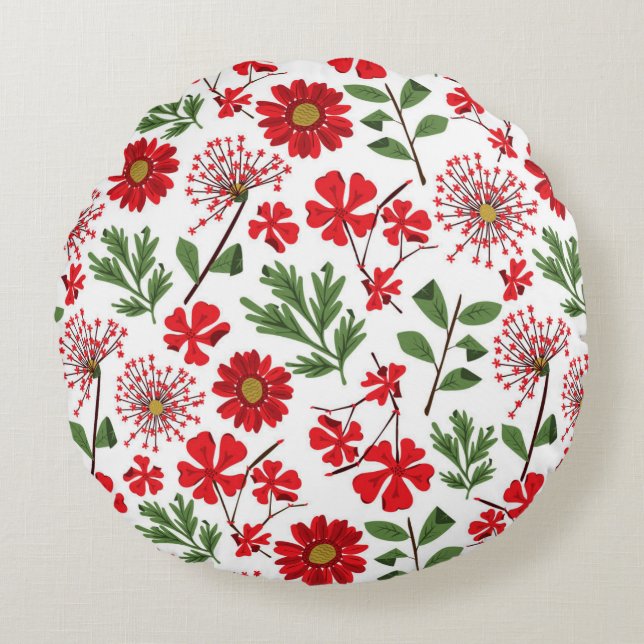 Almofada Redonda Travesseiro decorativo redondo (16") (Frente)
