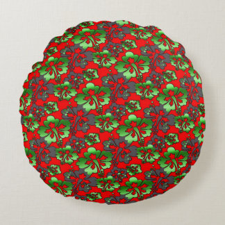 Almofada Redonda Travesseiro decorativo redondo 3D digital colorido