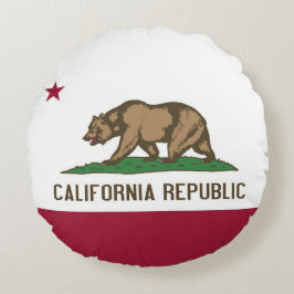 Almofada Redonda Travesseiro decorativo redondo com bandeira da Cal