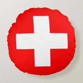 Almofada Redonda Travesseiro decorativo redondo com bandeira de Sui