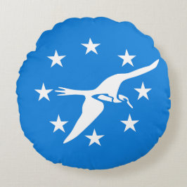 Almofada Redonda Travesseiro decorativo redondo com pavilhão de Cor