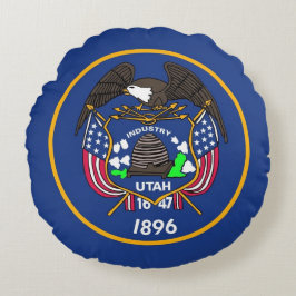 Almofada Redonda Travesseiro decorativo redondo com pavilhão de Uta