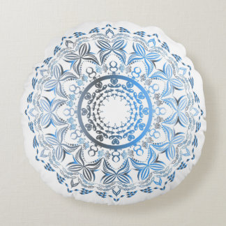 Almofada Redonda Travesseiro decorativo redondo de Mandala -