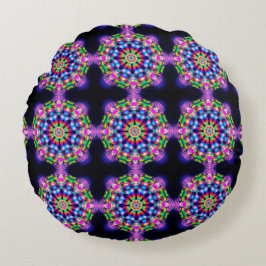 Almofada Redonda Travesseiro decorativo redondo de poliéster