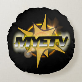 Almofada Redonda Travesseiro decorativo redondo de poliéster escova