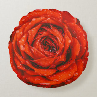 Almofada Redonda Travesseiro decorativo redondo de poliéster escova