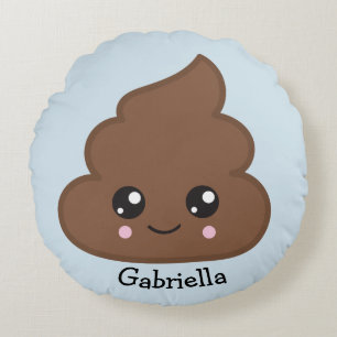 Almofada Redonda Travesseiro decorativo redondo decorativo de Emoji