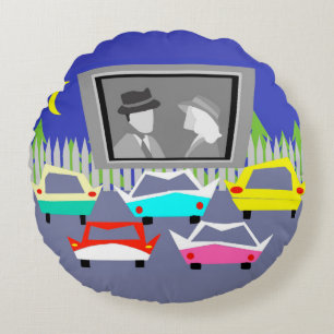 Almofada Redonda Travesseiro decorativo redondo do filme do cinema