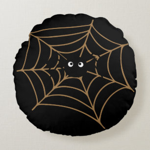 Almofada Redonda Travesseiro decorativo redondo Engraçado de Aranha