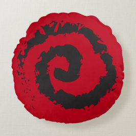 Almofada Redonda TRAVESSEIRO DECORATIVO redondo ESPIRAL RED