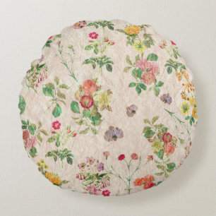 Almofada Redonda Travesseiro decorativo redondo floral do vintage