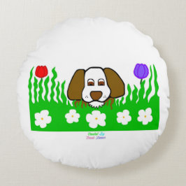 Almofada Redonda Travesseiro decorativo Redondo Pup N Play