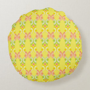 Almofada Redonda Travesseiro decorativo Retro Citrus Round