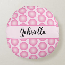 Almofada Redonda Travesseiro decorativo Retro-Rosa Personalizado Re