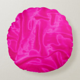 Almofada Redonda Travesseiro decorativo Rosa Satin-Round
