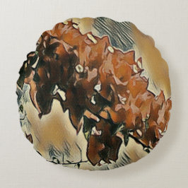 Almofada Redonda Travesseiro decorativo rosa Tree Art