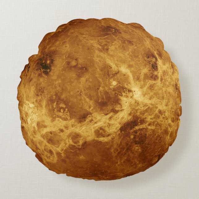 Almofada Redonda Travesseiro do planeta de Mercury (Frente)