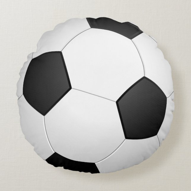 Almofada Redonda Travesseiro engraçada SOCCER ROUND (Frente)