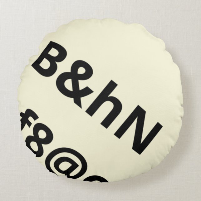 Almofada Redonda Travesseiro incomum (Frente)