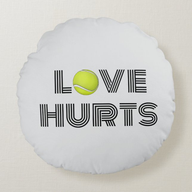 Almofada Redonda Travesseiro Love Hurts (Frente)