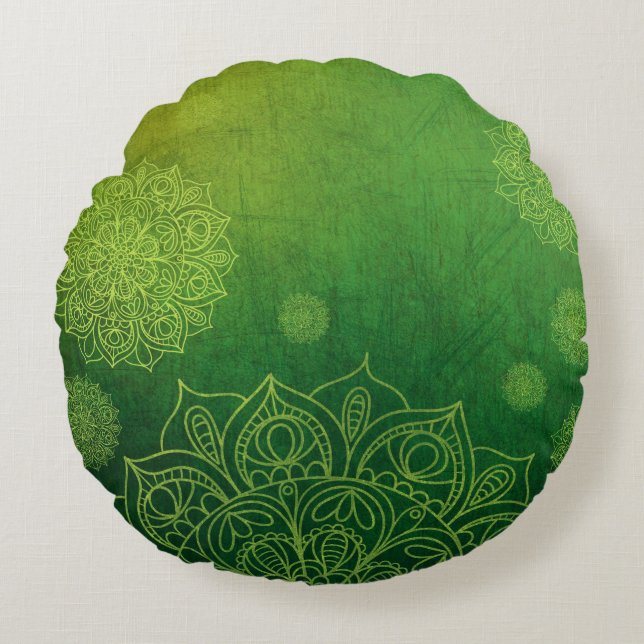 Almofada Redonda Travesseiro Mandala (Frente)