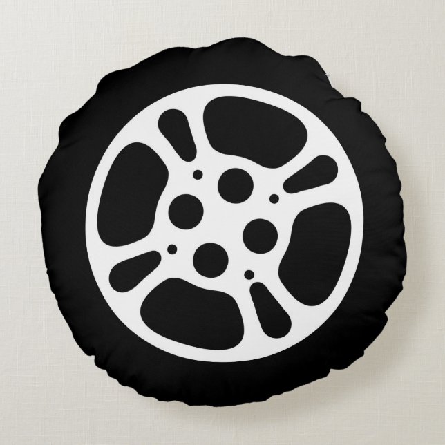 Almofada Redonda Travesseiro para Home Theater - Film Reel (Verso)