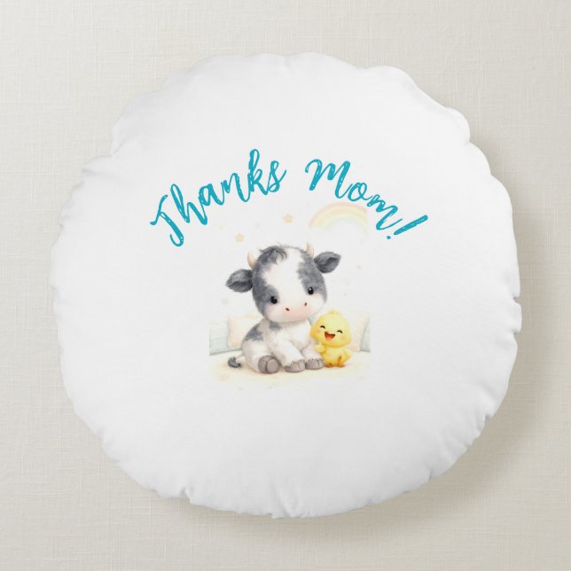 Almofada Redonda Travesseiro Redondo (Frente)