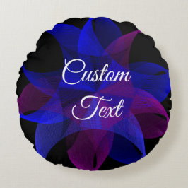 Almofada Redonda travesseiro redondo 3D a 2D do anel cilíndrico geo