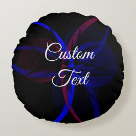 Almofada Redonda Travesseiro redondo abstrato Geométrico