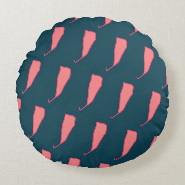 Almofada Redonda Travesseiro redondo ao estilo de ervas (Frente)