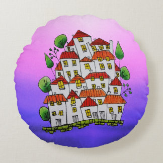 Almofada Redonda Travesseiro redondo (Arroz - Desenho manual)