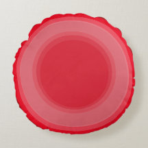 Travesseiro Redondo Art Deco em vermelho
