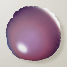 Travesseiro Redondo Balão de Bolha Roxo e Plum