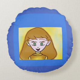 Almofada Redonda Travesseiro redondo Bingo Anime