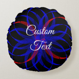 Almofada Redonda Travesseiro redondo com destaque de mirtilo duplo