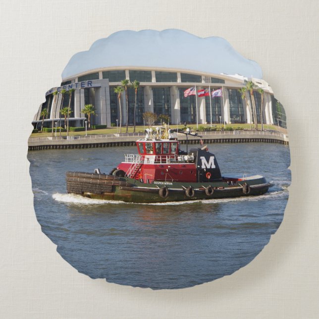 Almofada Redonda Travesseiro redondo Cooper Moran (Frente)