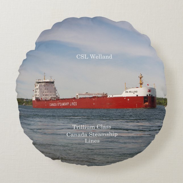 Almofada Redonda Travesseiro redondo CSL Welland (Frente)