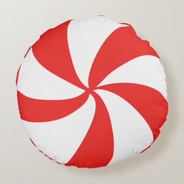 Almofada Redonda Travesseiro Redondo da horta vermelha (Verso)