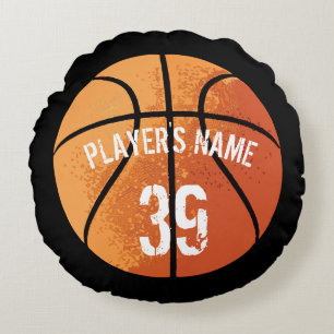Almofada Redonda Travesseiro redondo de basquete (personalizável)
