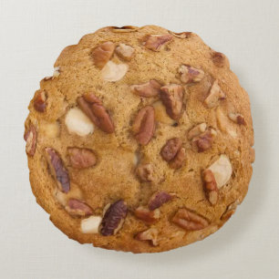 Almofada Redonda travesseiro redondo de biscoito pecan